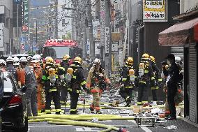 Explosion in Tokyo's Shimbashi