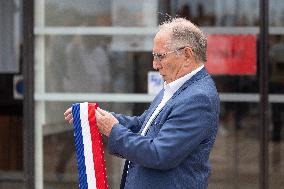 Mayor of Nanterre during a gathering at the City Hall - Nanterre