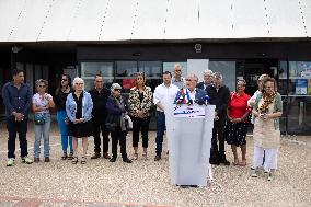 Mayor of Nanterre during a gathering at the City Hall - Nanterre
