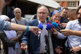 Mayor of Nanterre during a gathering at the City Hall - Nanterre