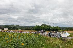 Extinction Rebellion Foix Protest Against The Gravel Pits - Ariege