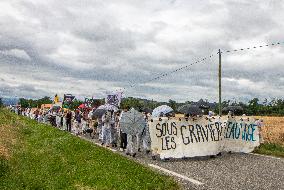 Extinction Rebellion Foix Protest Against The Gravel Pits - Ariege