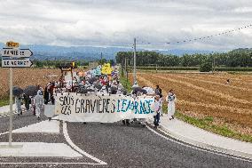 Extinction Rebellion Foix Protest Against The Gravel Pits - Ariege