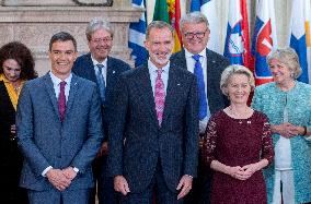 King Felipe Receives Members of The EU Commissioners - Madrid