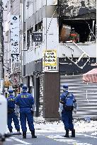Investigation of suspected gas explosion in Tokyo