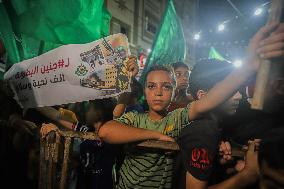 Gazans React To Israeli Raid in Jenin - Gaza