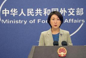 Chinese Foreign Ministry spokeswoman