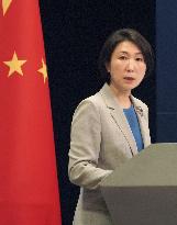 Chinese Foreign Ministry spokeswoman