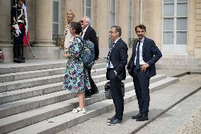 Macron Receives Mayors - Paris