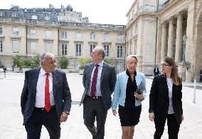 Elisabeth Borne Attends Intergroup Meeting At The National Assembly - Paris