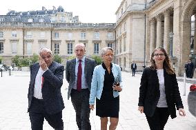 Elisabeth Borne Attends Intergroup Meeting At The National Assembly - Paris