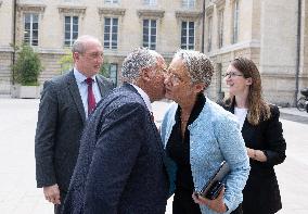 Elisabeth Borne Attends Intergroup Meeting At The National Assembly - Paris