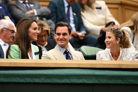 Wimbledon - Princess of Wales And Roger Federer In The Royal Box