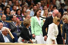 Wimbledon - Princess of Wales And Roger Federer In The Royal Box