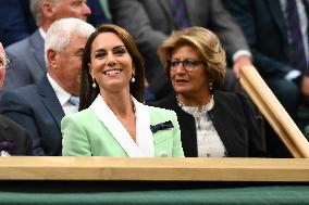 Wimbledon - Princess of Wales And Roger Federer In The Royal Box