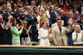 Wimbledon - Princess of Wales And Roger Federer In The Royal Box