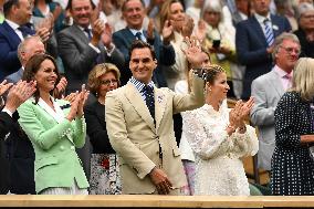 Wimbledon - Princess of Wales And Roger Federer In The Royal Box