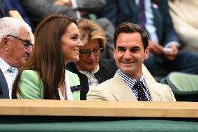 Wimbledon - Princess of Wales And Roger Federer In The Royal Box
