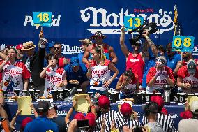 U.S.-NEW YORK-HOT DOG EATING CONTEST