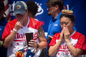 U.S.-NEW YORK-HOT DOG EATING CONTEST