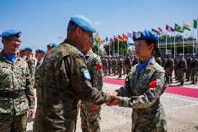 LEBANON-UNIFIL-CHINESE PEACEKEEPERS-MEDAL OF PEACE