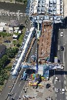 Bridge girder falls, kills 2 at construction site in Japan