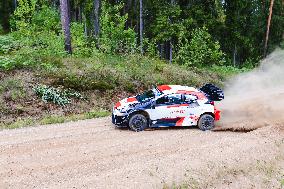 Kalle Rovanperä testing for Rally Estonia