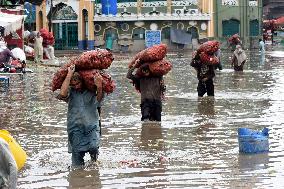 PAKISTAN-LAHORE-HEAVY RAIN-FLOOD