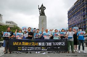 SOUTH KOREA-SEOUL-JAPAN-FUKUSHIMA NUKE WASTEWATER DISCHARGE-IAEA'S REPORT-GATHERING