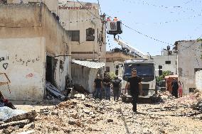 Aftermath of Israeli raid on Jenin