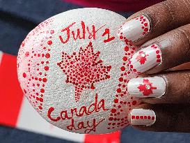 Canadians Celebrate Canada Day In Toronto