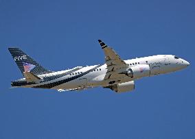 First Airbus A220 ACJ Taking Off From Barcelona