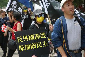 Chinese Canadians Protest For The Freedom Of Hong Kong And Against Chinese Political Interference In Canada