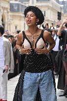 PFW Haute Couture Jean Paul Gaultier Outside Arrivals JR