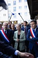 PM Borne Visits The Hauteville District After Urban Violence - Lisieux