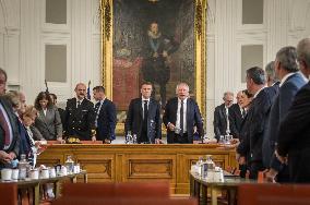 President Macron Visits Pau