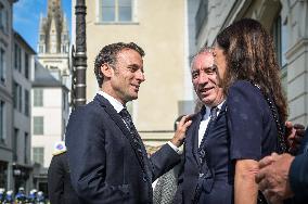 President Macron Visits Pau