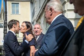 President Macron Visits Pau