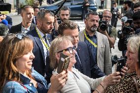 President Macron Visits Pau