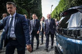 President Macron Visits Pau