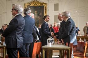 President Macron Visits Pau