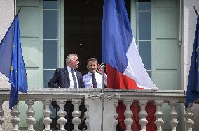 President Macron Visits Pau
