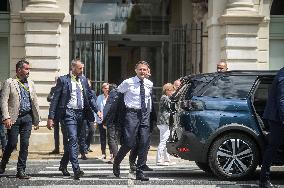 President Macron Visits Pau