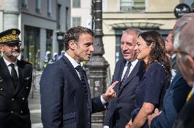 President Macron Visits Pau