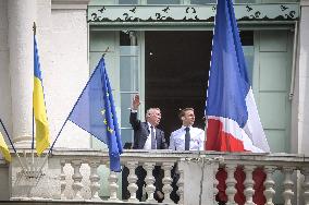 President Macron Visits Pau