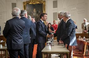 President Macron Visits Pau