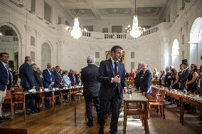 President Macron Visits Pau