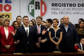 Enrique De La Madrid Registers As A Candidate For The Presidency Of Mexico