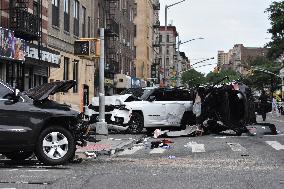 2 Dead, 4 Injured In Manhattan New York Crash