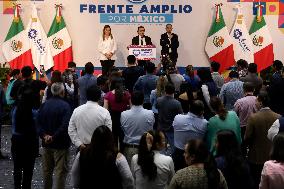 Candidates For The Presidency Of Mexico Register With The National Action Party